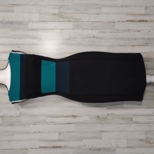 Maggy London Color Block Sheath Sleeveless Dress
